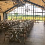 Botley Hill wedding barn set up for a wedding
