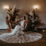Botanical Pampas wedding shoot at The Barn at Botley Hill - Sammy Taylor Photography