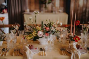 Spring wedding flowers at Botley Hill Barn Surrey